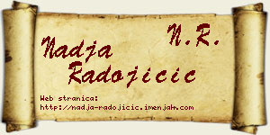 Nadja Radojičić vizit kartica